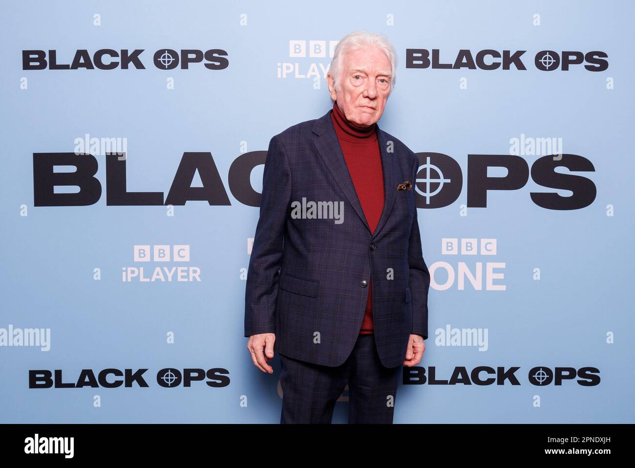Pressemitteilung für BLACK OPS, neue Comedy-Serie auf BBC One und BBC iPlayer, produziert von BBC Studios Comedy. ALAN FORD beim Start. Stockfoto