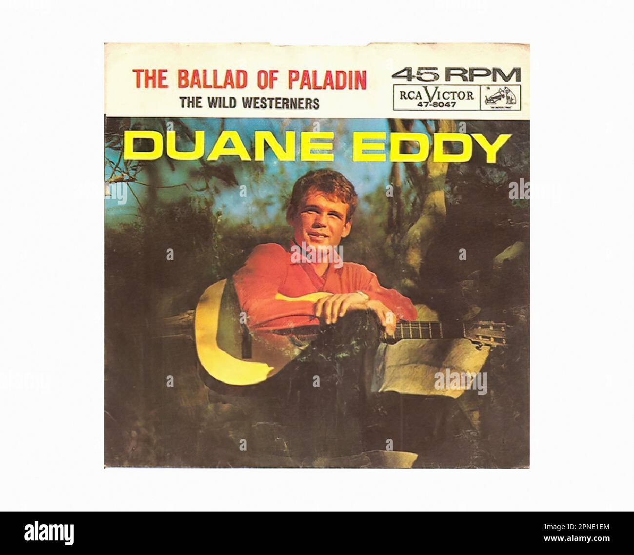 1962 - Duane Eddy 02 - Vintage 45 U/MIN Musik Vinyl Schallplatte Stockfoto