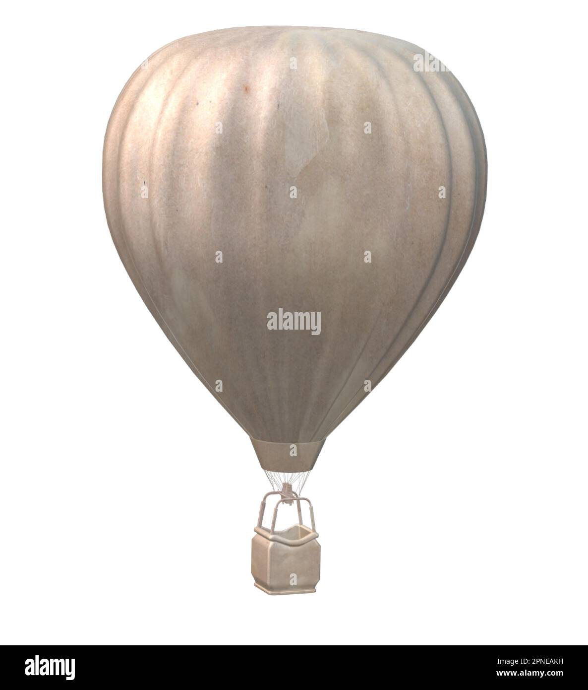 Silberner Heißluftballon Stock Vektor