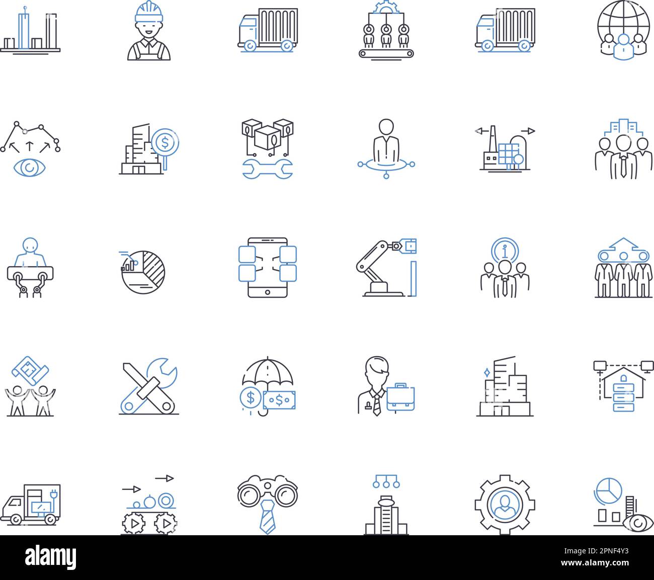 Symbolsammlung für Designansätze. Innovation, Kreativität, Einfachheit, benutzerorientiert, kollaborativ, Iterativ, Agile-Vektor und linear Stock Vektor