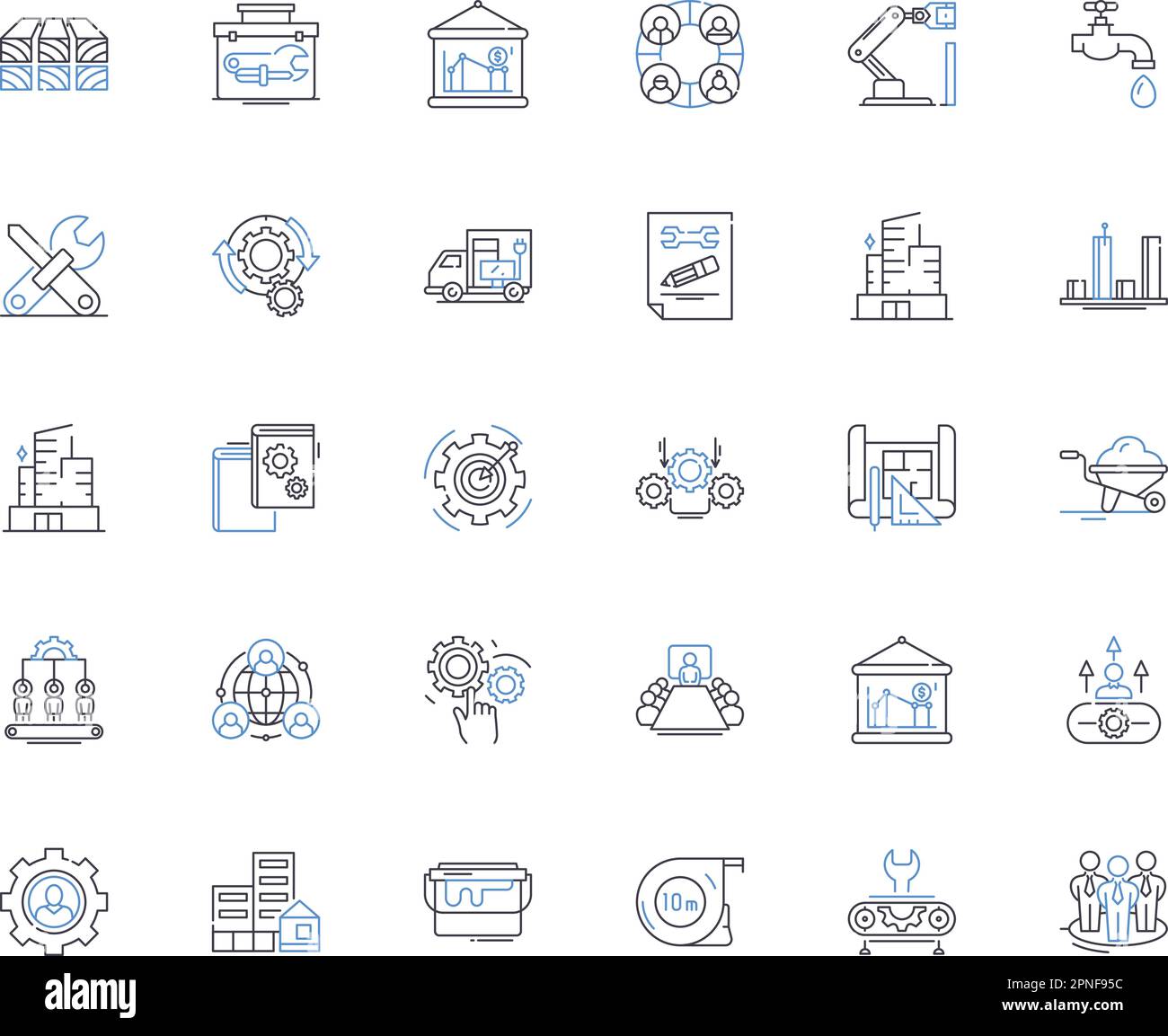 Kollektion von Liniensymbolen zur Umweltverträglichkeit. Kohlenstoff, Umweltverschmutzung, Entwaldung, Emissionen, Klima, Abfall, Konservierungsvektor und lineare Darstellung Stock Vektor