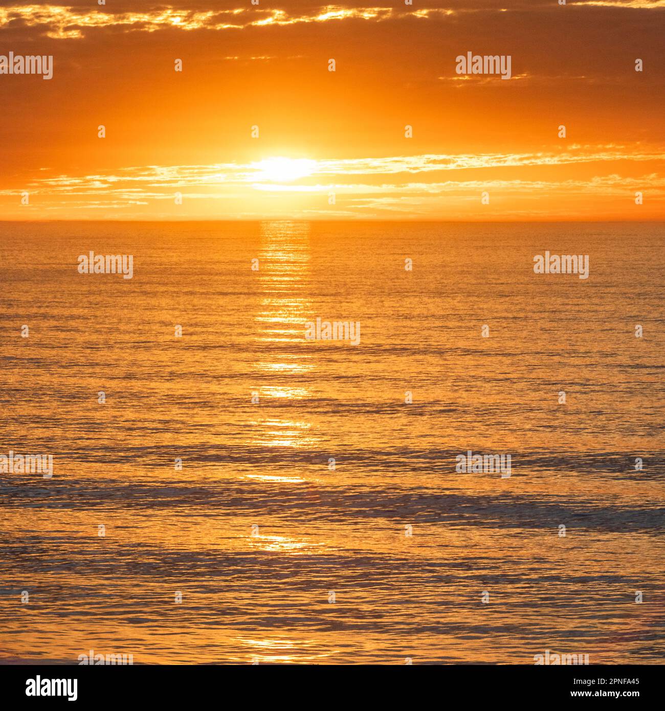 Big Sur Meereslandschaft bei Sonnenuntergang Stockfoto