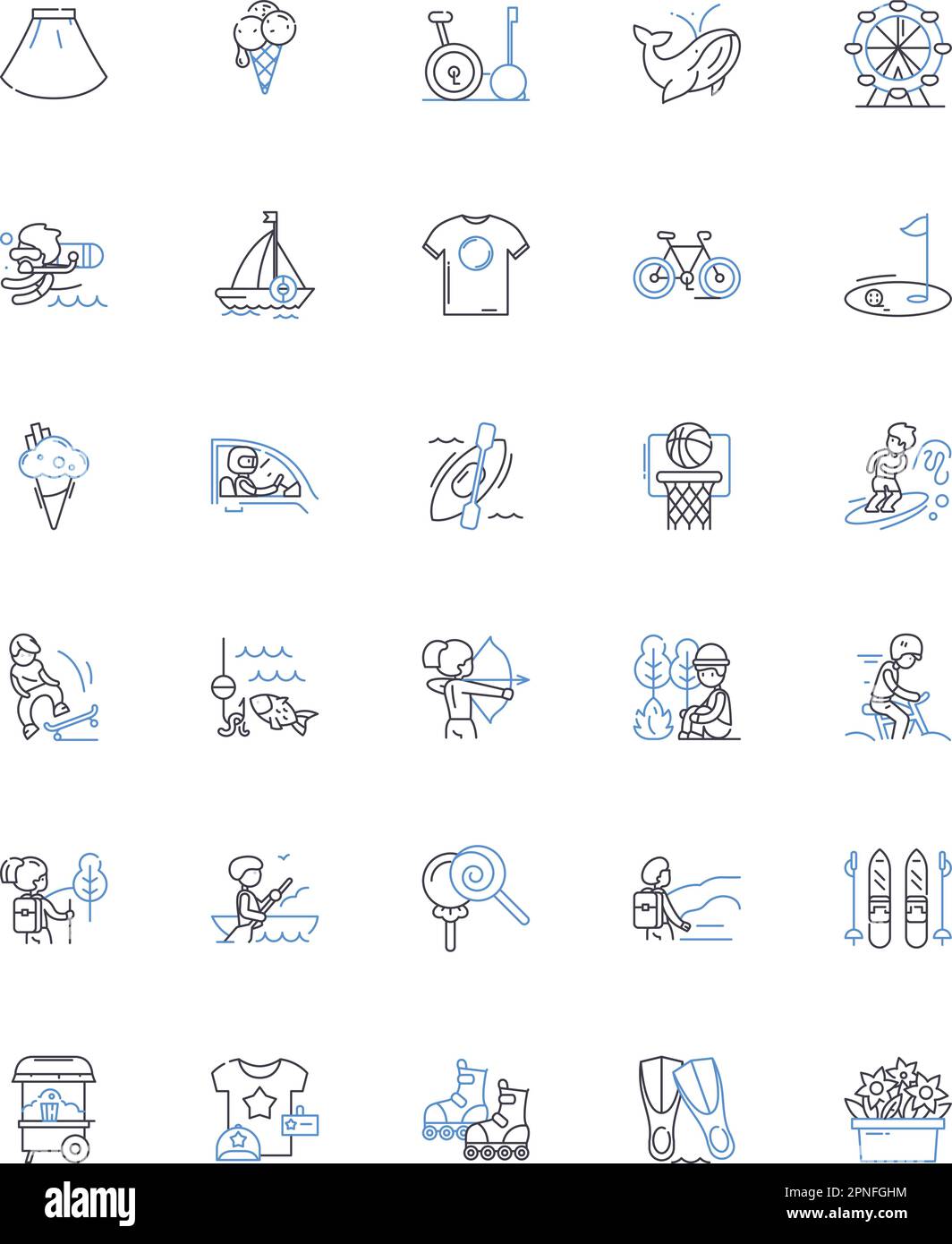 Sun Line Icons Kollektion. Strahlung, Wärme, Helligkeit, Tageslicht, Solar, Scorcher, Sonnenschein-Vektor und lineare Darstellung. Leuchten, Licht, Wärme Stock Vektor