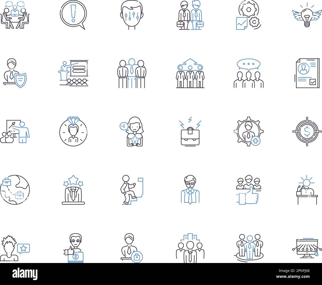 Icons Kollektion der Bautechnik. Automatisierung, Robotik, Vorfertigung ...
