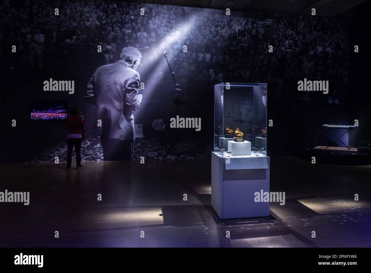 Toronto, ONTARIO, Kanada - 10. März 2023: Ausstellungen, die auf der Museumsausstellung präsentiert werden, um die Besitztümer des Leonard Cohen Family Trust zu präsentieren Stockfoto