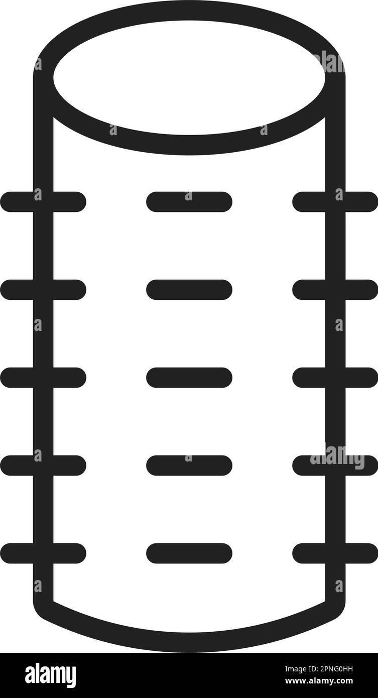 Vektorbild des Rollensymbols. Geeignet für mobile Apps, Web-Apps und Printmedien. Stock Vektor