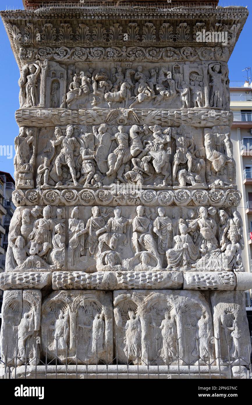 Galerius Arch, Detail, Agios Pavlos, Thessaloniki, Griechenland Stockfoto