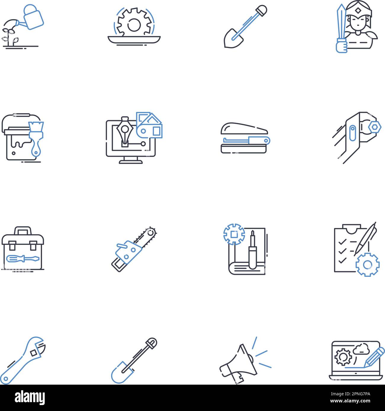 Sammlung von Liniensymbolen für die Geoanalyse. Kartografie, GIS, räumlich, Kartierung, Standort, Geografische Darstellung, Topographievektor und lineare Darstellung Stock Vektor