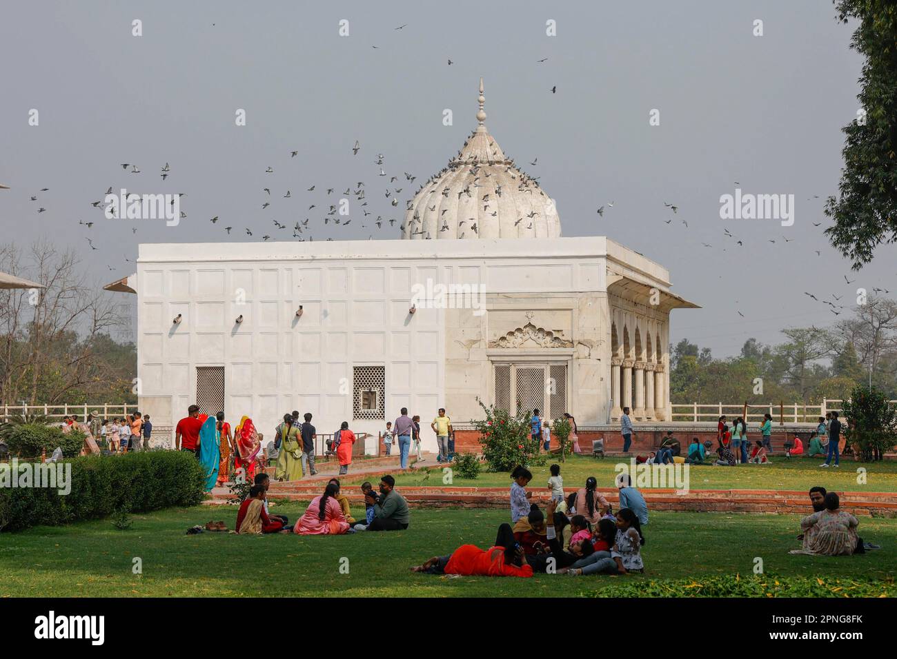 Khas Mahal im Red Fort, UNESCO-Weltkulturerbe, Delhi, Indien Stockfoto