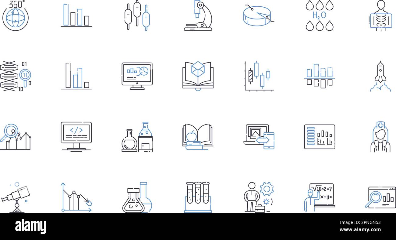 Ecology Line Icons Kollektion. Nachhaltigkeit, Erhaltung, Erneuerbare Energien, Biologische Vielfalt, Ökosystem, Verschmutzung, Umweltvektor und lineare Darstellung Stock Vektor