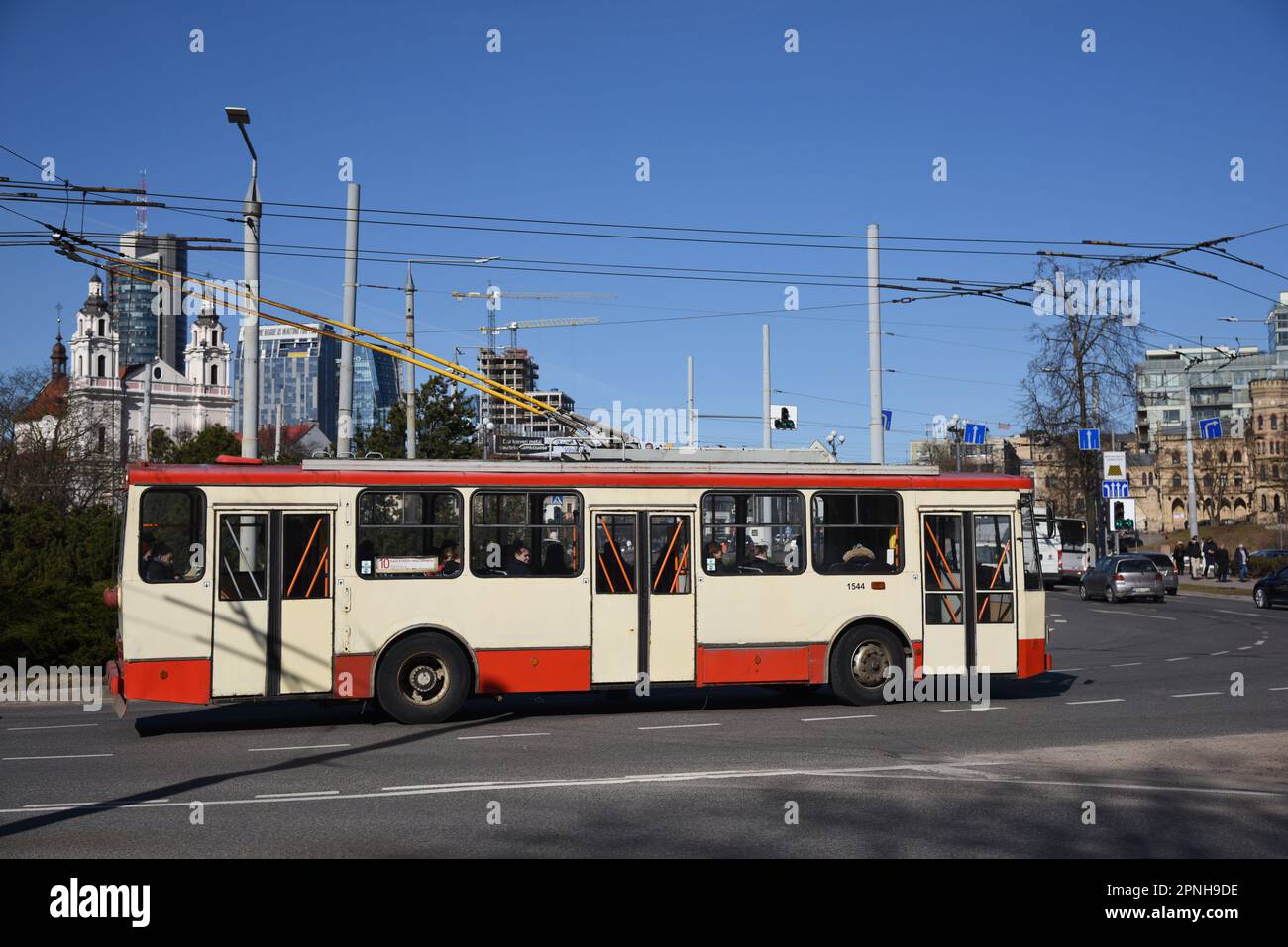 Skoda 14Tr Trolleybus Stockfoto