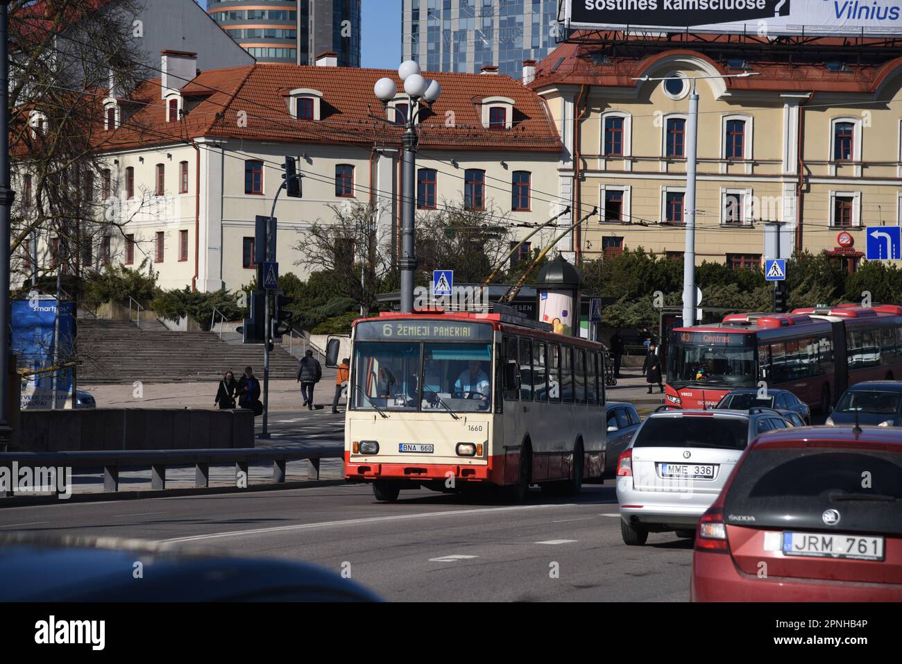 Skoda 14Tr Trolleybus Stockfoto