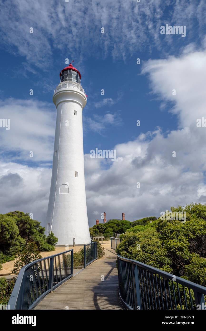 Split Point Lighthouse, Aireys Inlet, Fairhaven, Victoria, Australien Stockfoto