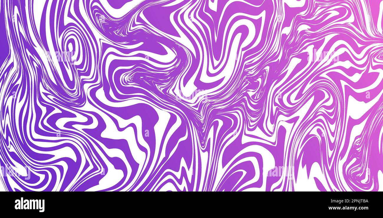 Verzerrte Verkrümmungslinien abstrakter Verlauf geometrischer Hintergrund. Modernes Muster-Vektor-Design Stock Vektor