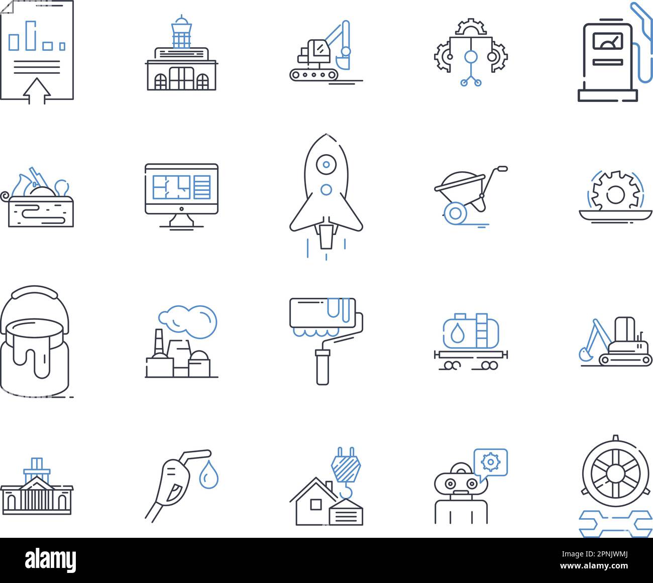Symbolsammlung für Assembler-Positionen. Code, Syntax, Register, Anweisungen, Zusammenbauen, Speicher, Programmierungsvektor und lineare Darstellung. Quelle,Opcode Stock Vektor