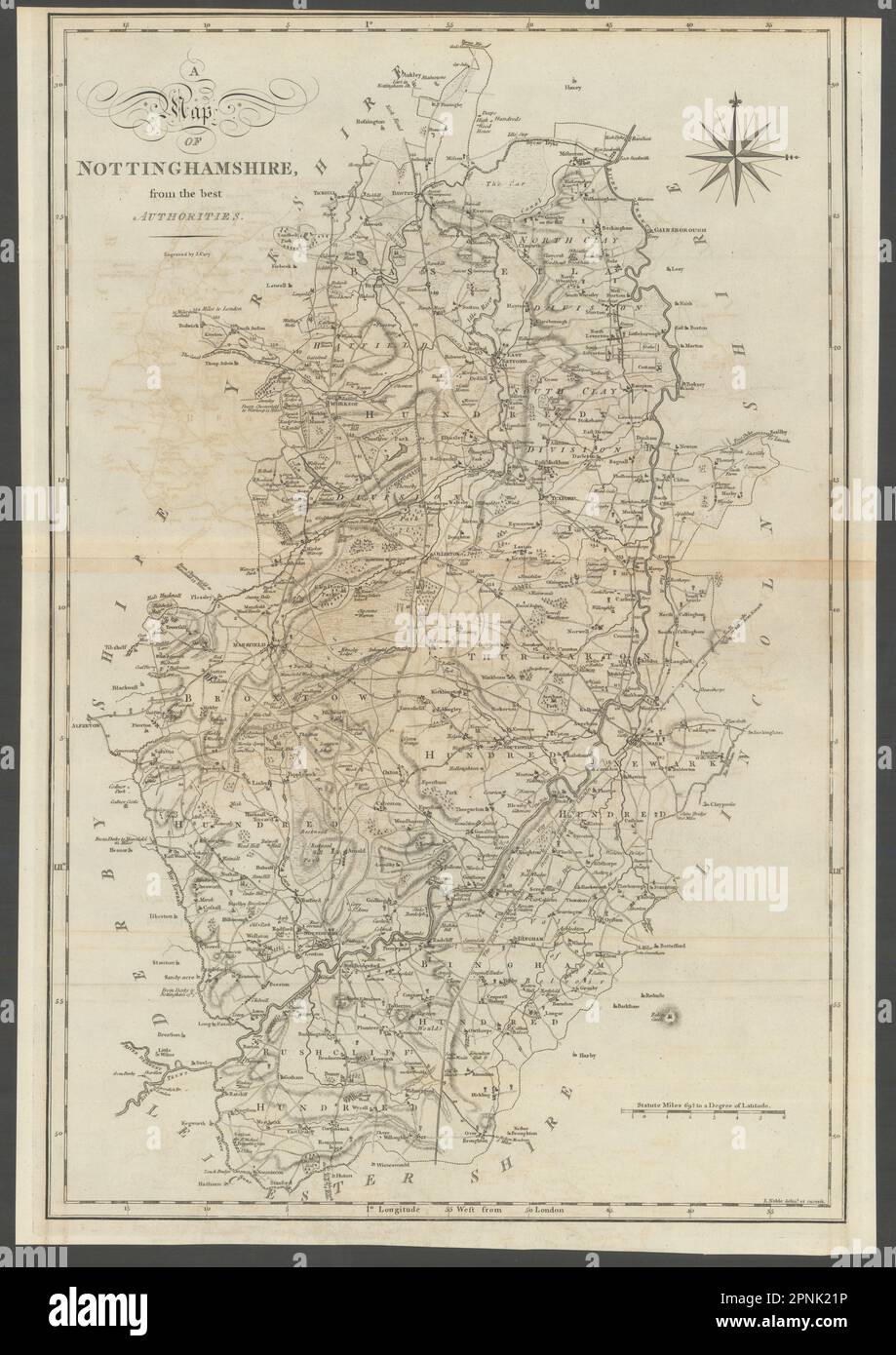 "Eine Karte von Deutschland aus den besten Behörden. Grafschaft Karte. CARY 1789 Stockfoto