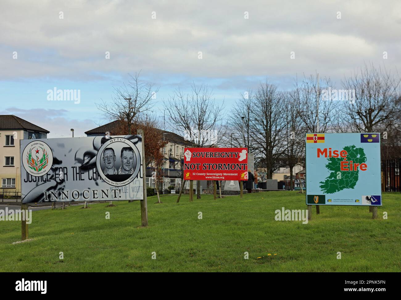 Kostenlose Derry Corner auf der Lecky Road in Derry Stockfoto