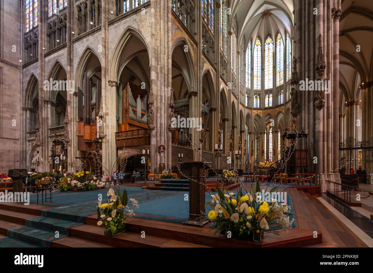 Der Altar im Kölner Dom, Deutschland Stockfoto