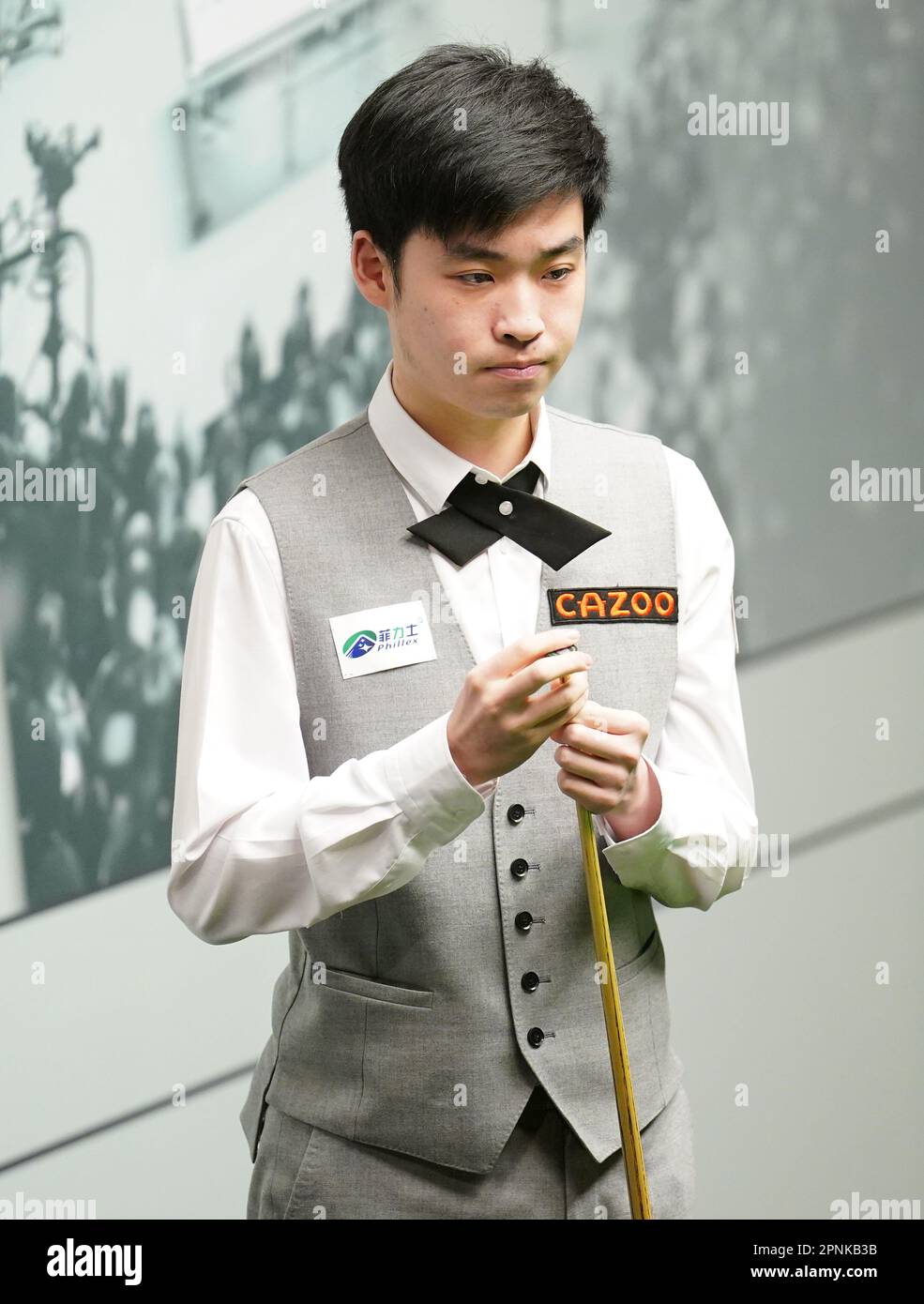 SI Jiahui während seines Spiels mit Shaun Murphy am fünften Tag der