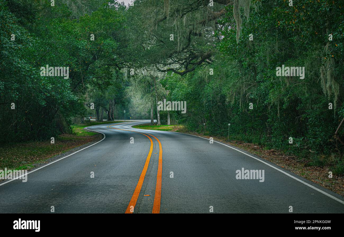 Weg zu Abenteuern Stockfoto