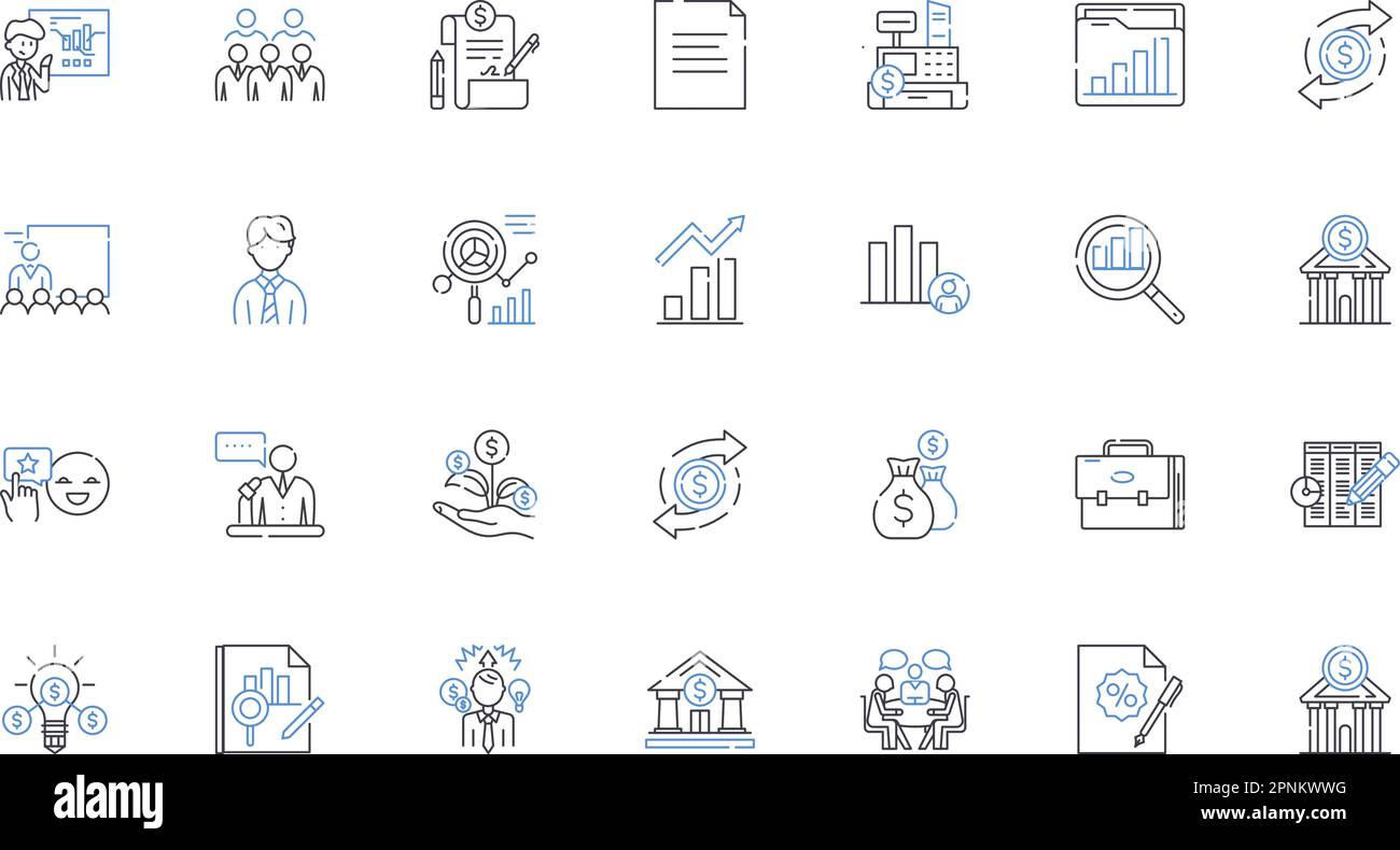 Symbolsammlung für Prozessoptimierungslinien. Effizienz, Optimierung, Automatisierung, Produktivität, Schlank, Verbesserung, Standardisierungsvektor und linear Stock Vektor