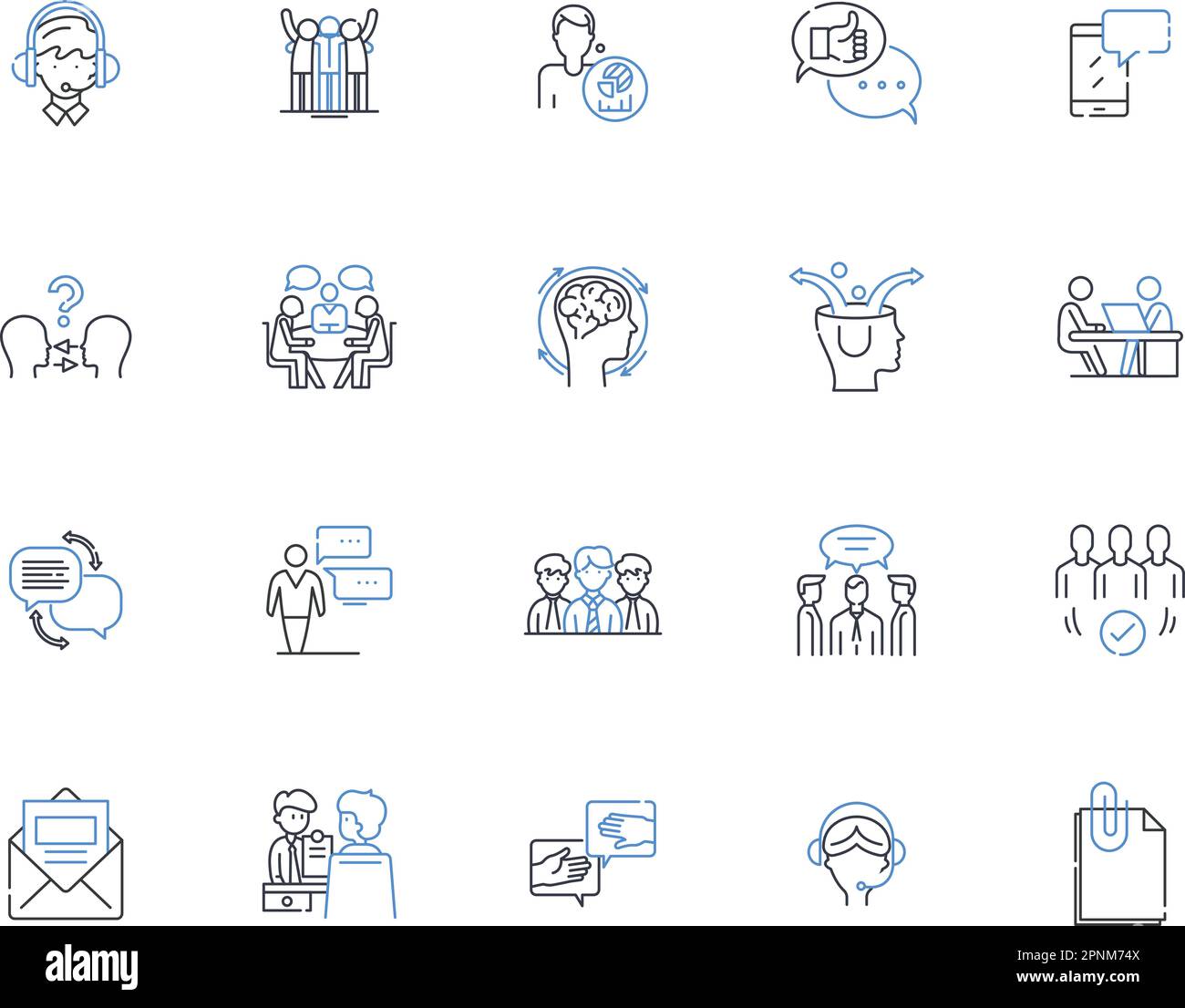 Symbolsammlung für elektronische Hilfslinien. Hilfsgeräte, Verstärker, Smartphs, Bluetooth, Spracherkennung, Hörgeräte, Touchscreens, Vektor und Stock Vektor