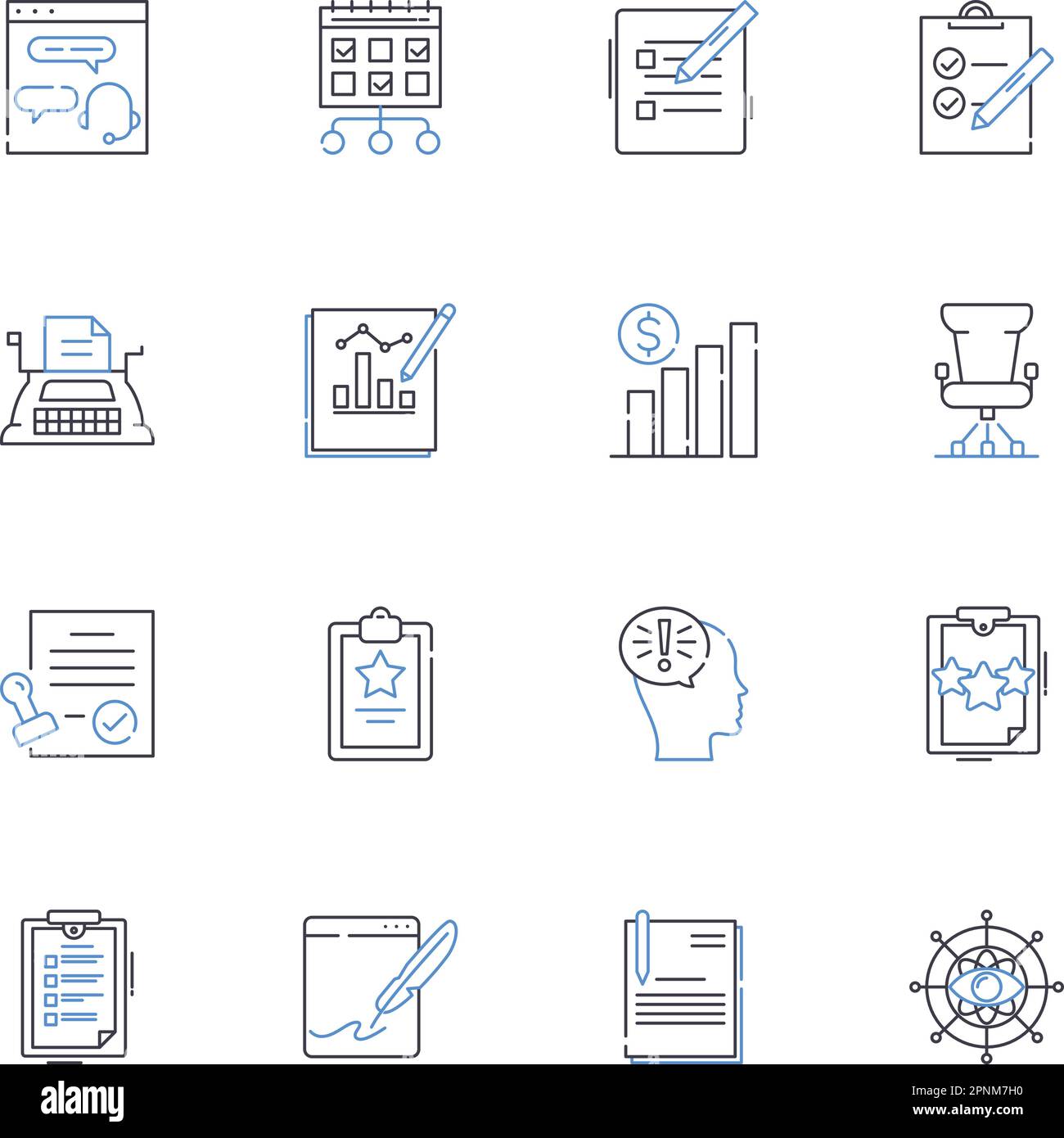 Symbolsammlung der Änderungsverwaltung. Transformation, Anpassung, Fortschritt, Implementierung, Anpassung, Evolution, Innovationsvektor und linear Stock Vektor