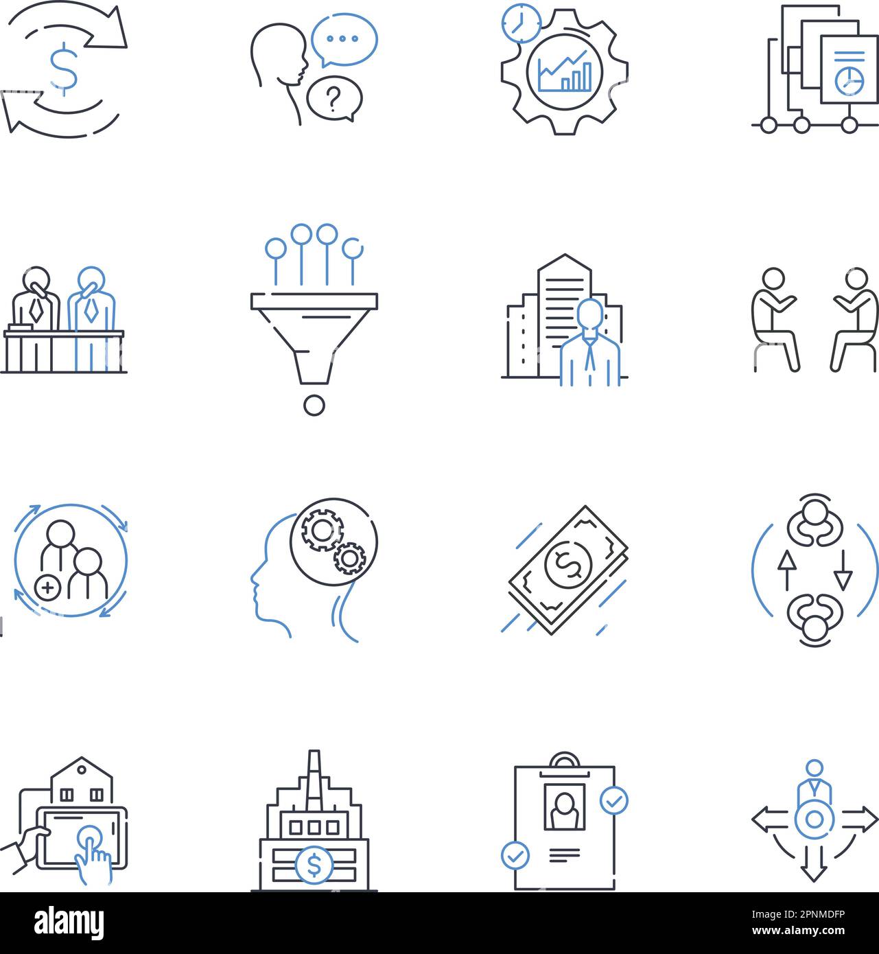 Capital Venture Line Icons Kollektion. Finanzierung, Investitionen, Startups, Risiko, Wachstum, Eigenkapital, Innovationsvektor und lineare Darstellung. Bewertung,Beenden Stock Vektor