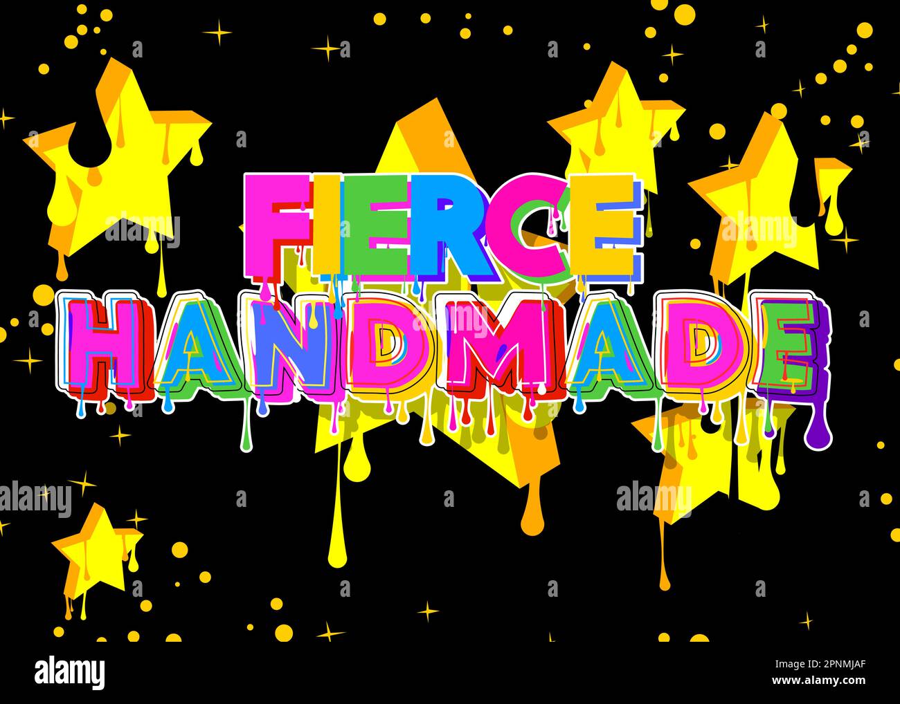 Wilde Handarbeit. Graffiti-Tag. Abstrakte moderne Straßenkunst-Dekoration im urbanen Malstil. Stock Vektor