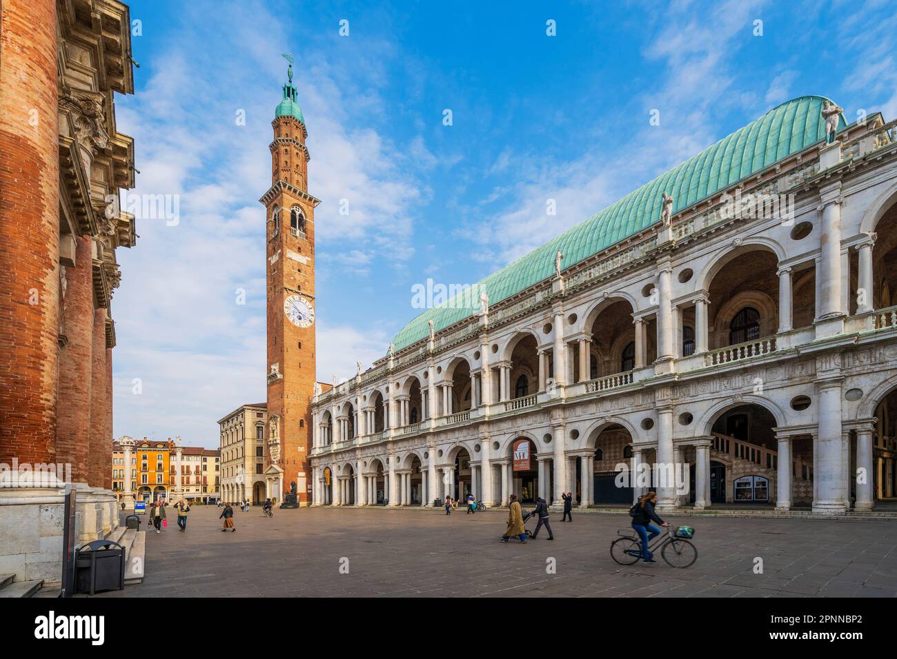 Piazza dei Signori, Basilika Palladiana, Vicenza, Veneto, Italien Stockfoto