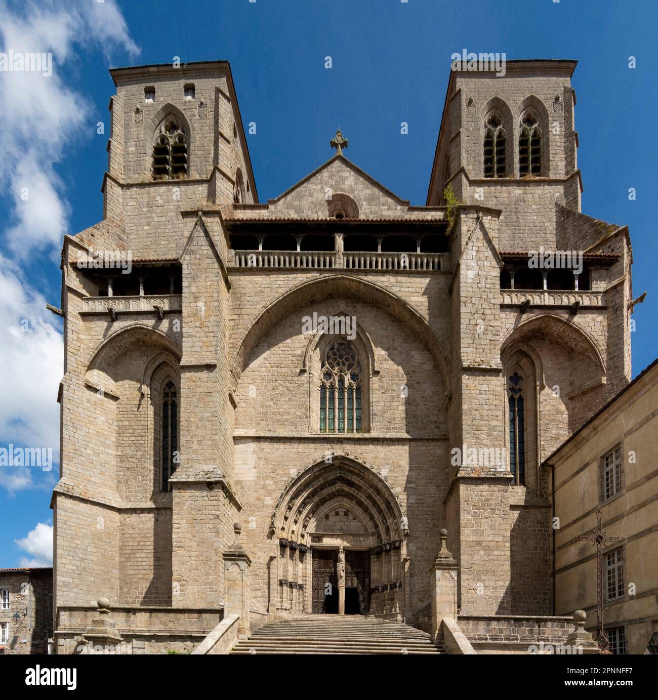 Benedicte Abbey Church of Saint Robert, La Chaise Dieu, Haute Loire, Auvergne, Frankreich, Europa Stockfoto