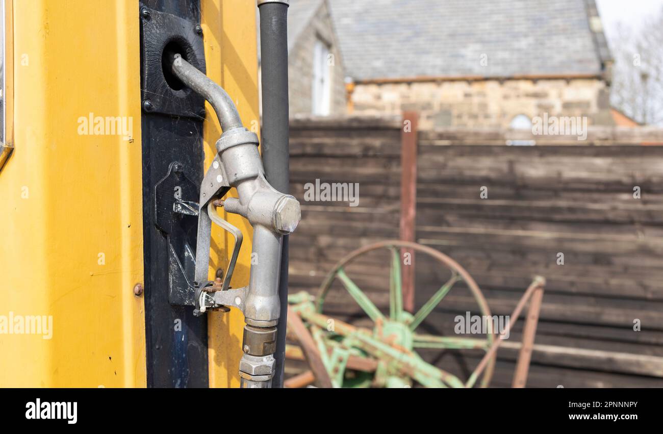 Dudley, West midlands united Kingdom, 15. November 2021, die alte und abgenutzte alte Zapfsäule Stockfoto