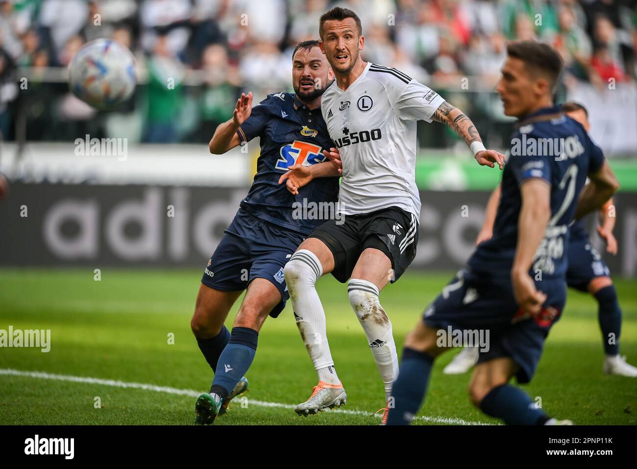 WARSCHAU, POLEN 16. APRIL 2023 Polnische Fußballliga TMobile