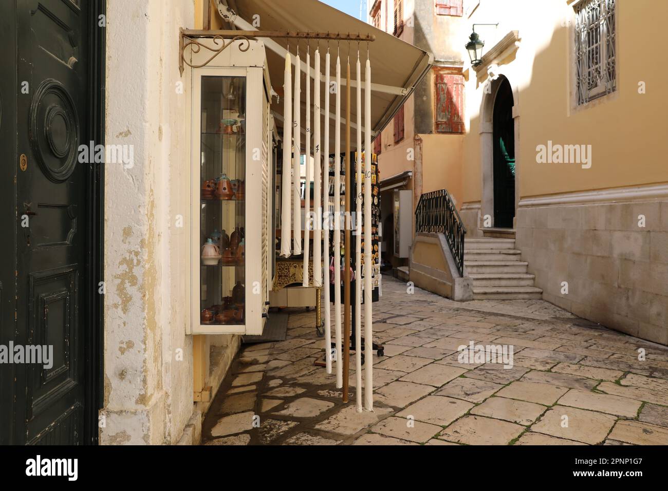 Korfu, Ostern, religiöse Gegenstände Stockfoto