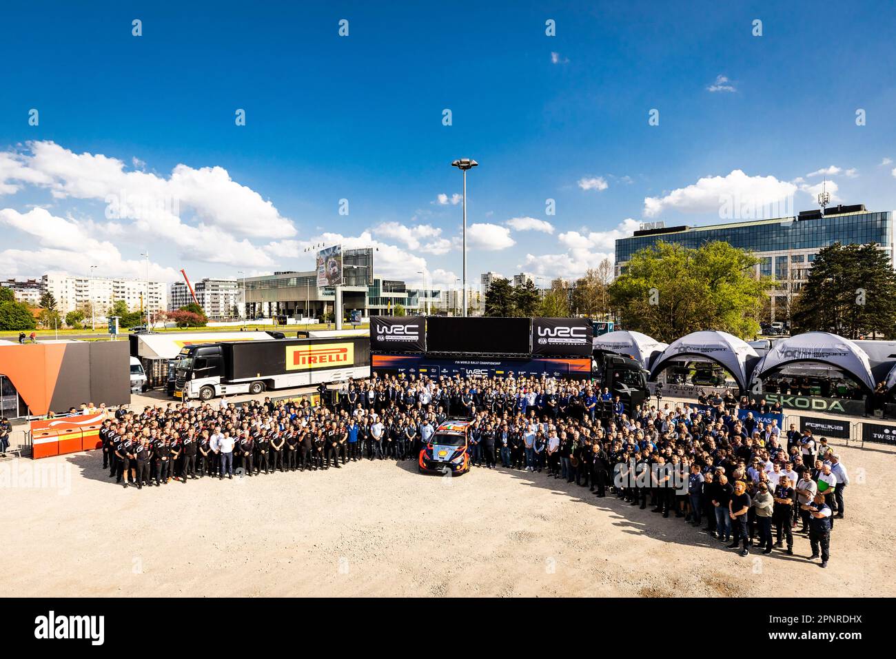 Zagreb, Kroatisch. 20. April 2023. Ambiance während der Kroatien Rally