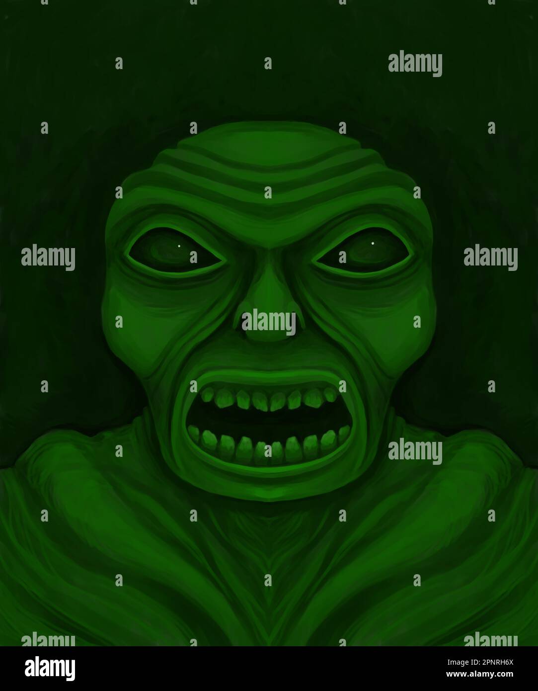 Alien Creature - digitale Malerei Stockfoto