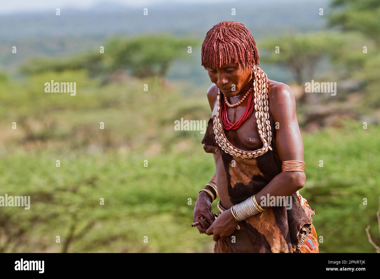 Hamer-Stamm, Äthiopien Stockfoto