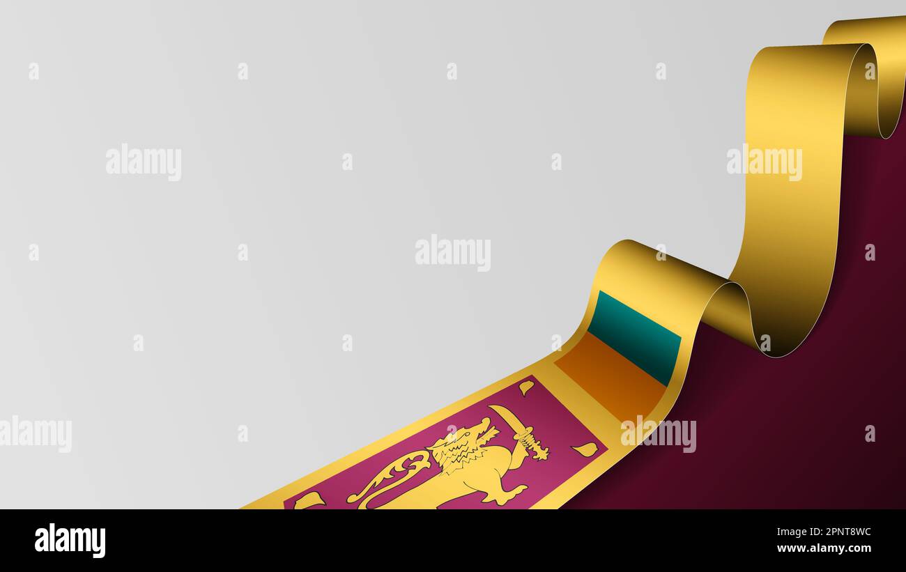 Srilanka-Band-Flaggen-Hintergrund. Auswirkungselement für die Verwendung, die Sie daraus machen möchten. Stock Vektor