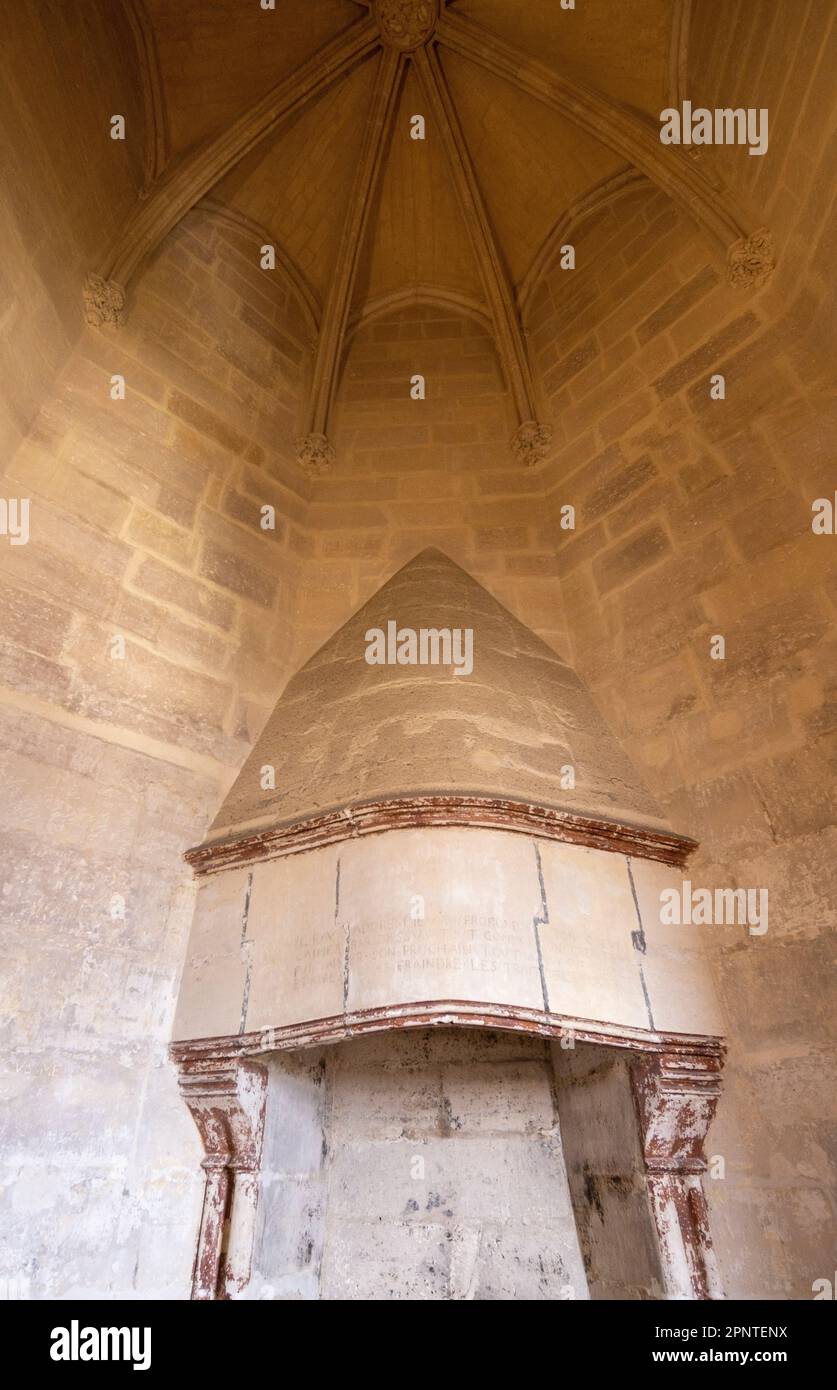 Die Schatzkammer von Karl V., The Keep (Donjon), Château de Vincennes , Paris, Frankreich Stockfoto