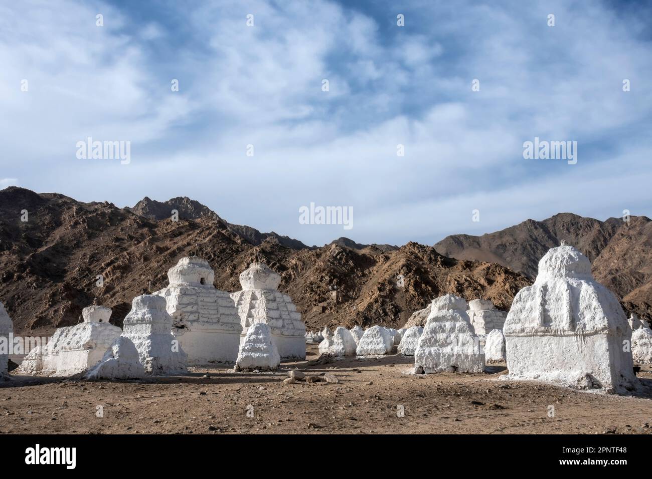 Chorten in Mane, Shey, Ladakh, Indien Stockfoto
