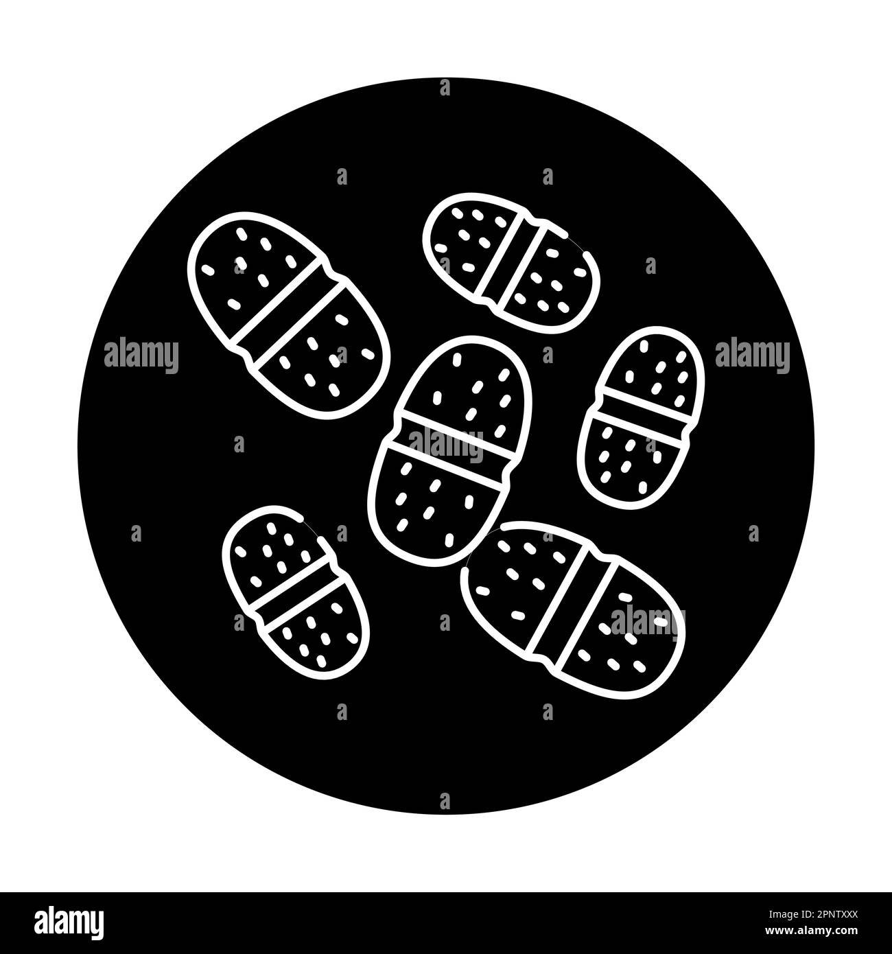 Symbol für die Enterococcus-Farblinie. Menschliche Krankheiten. Piktogramm für Webseite, mobile App, Promo. Stock Vektor