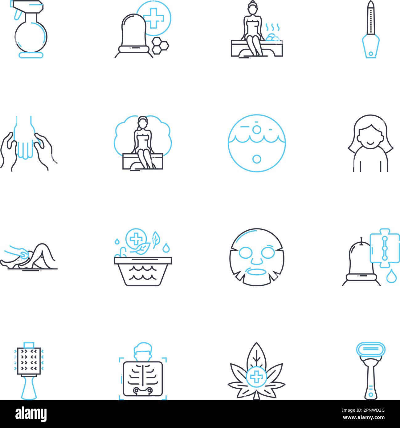 Lineare Symbole für darstellende Künste festgelegt. Theater, Tanz, Musik, Improv, Schauspiel, Comedy, Bühnenvektor und Konzeptzeichen. Aufführung, Oper, Zirkus Stock Vektor