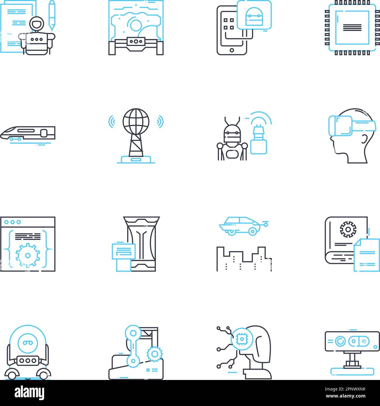 Lineare Bereichssymbole festgelegt. Gemeinschaft, Standort, Gebiet, Region, Z, Bezirks-, Sektorlinienvektor- und Konzeptzeichen. Gebietsschema, Umgebung, Umriss der Nachbarschaft Stock Vektor