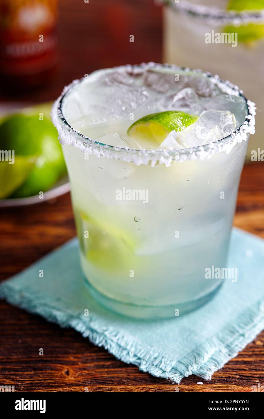 Nahaufnahme von margarita Cocktail Stockfoto