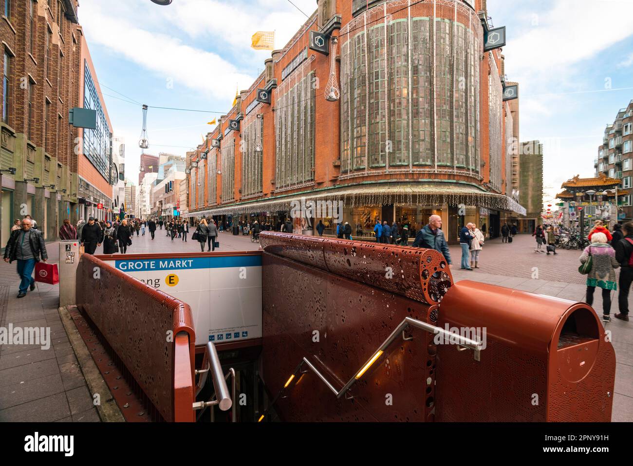 Grote Markt in Den Haag, Niederlande Stockfoto