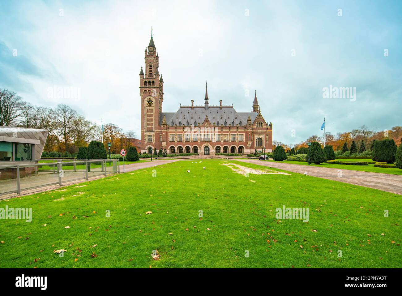 Friedenspalast in Den Haag, das Netehrland Stockfoto