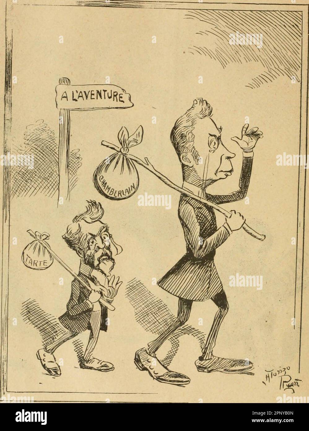 "Caricature politique au Canada = Free Lance Political Caricature in Canada" (1904) Stockfoto