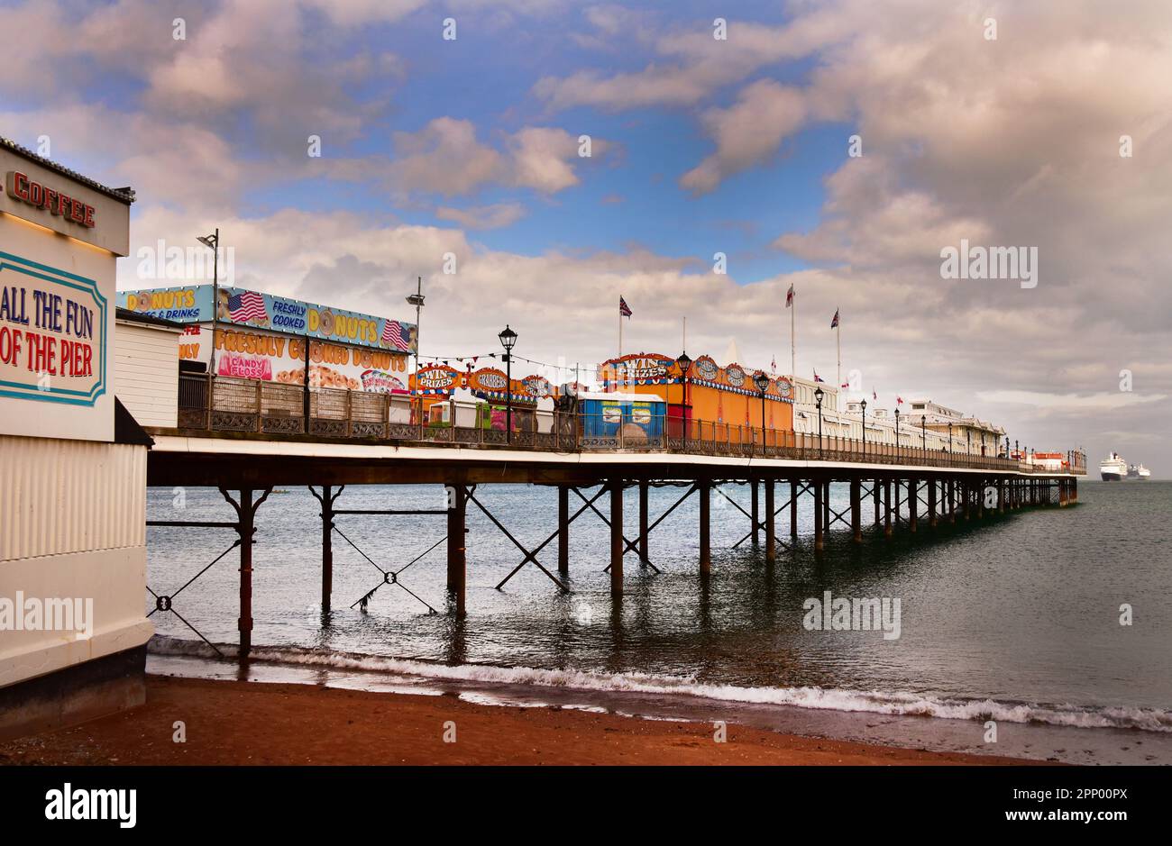 Paignton Pier, Paignton, Devon, England Stockfoto