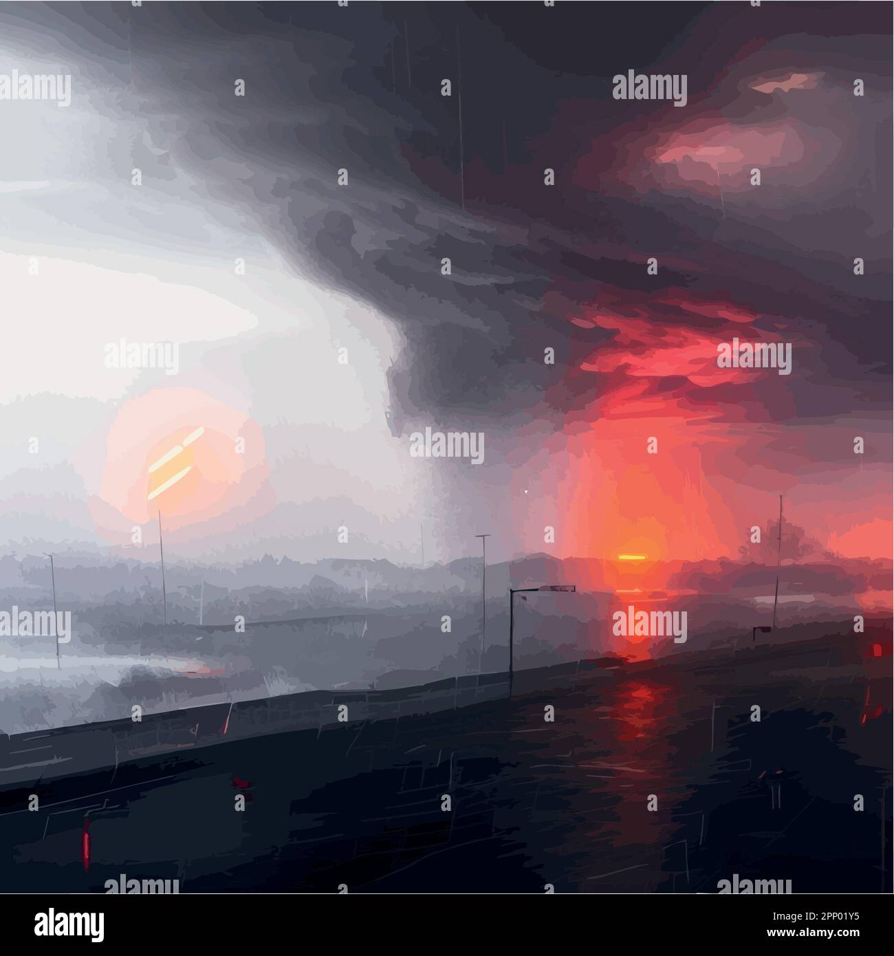 Schwerer hurrikan Stock-Vektorgrafiken kaufen - Alamy