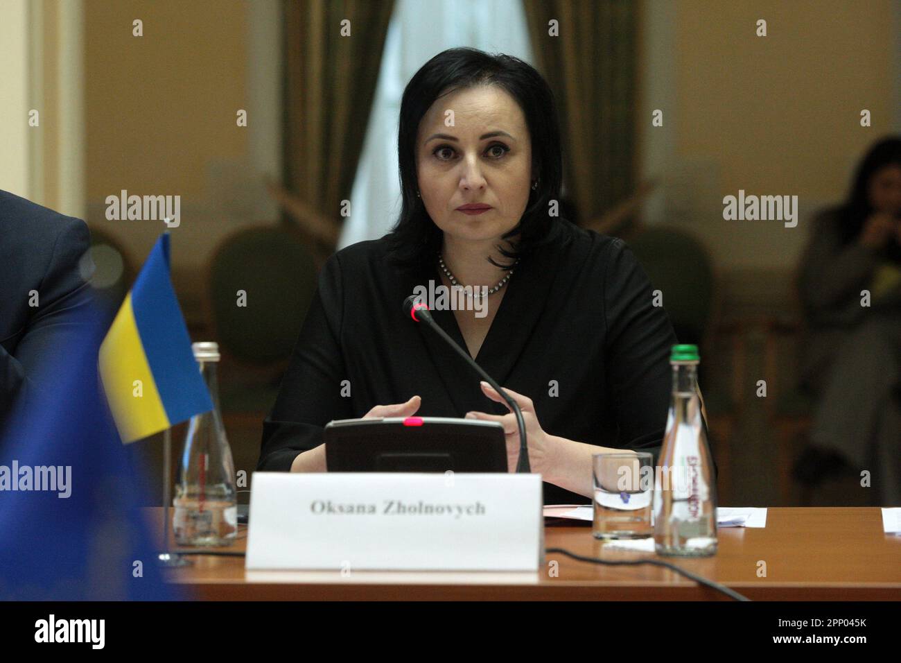 Nicht exklusiv KIEW, UKRAINE 20. APRIL 2023 Sozialministerin der